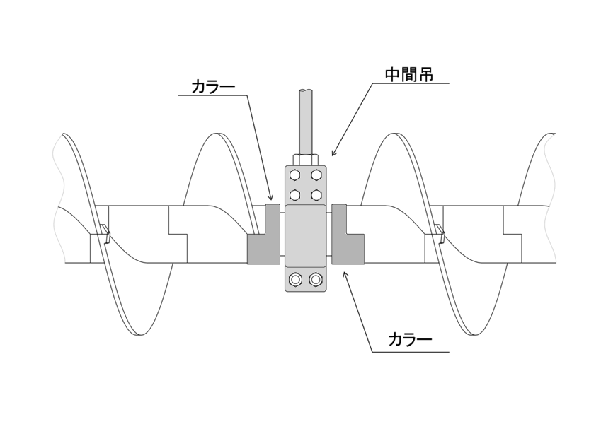 中間吊り取り付け図